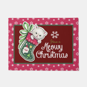 Paillasson Meowy Christmas Door Mat