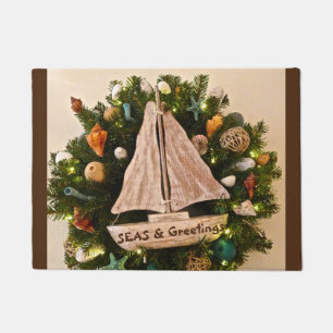 Paillasson Mer Côtière Tropicale & Salutations Plage Noël