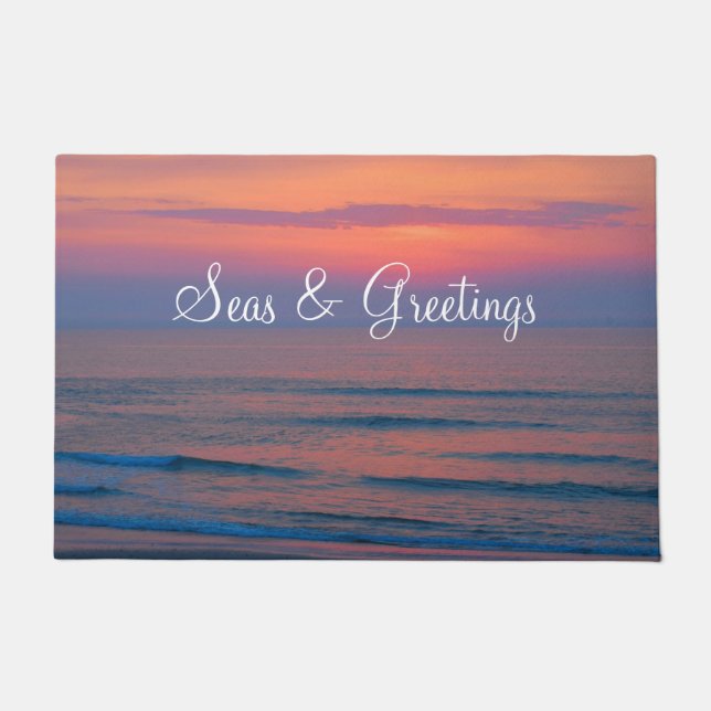 Paillasson Mer et salutations Sunrise Porte Mat (Devant)