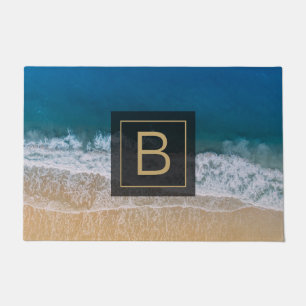 Paillasson Mer Turquoise Floride Sandy Beach Typographie