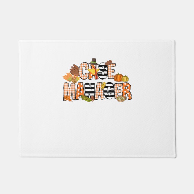Paillasson Merci Gestionnaire Coque Thanksgiving Coque Manage (Devant)