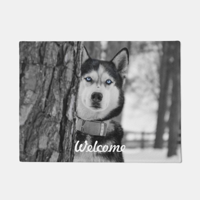 Paillasson Mes yeux de bleus layette (Devant)