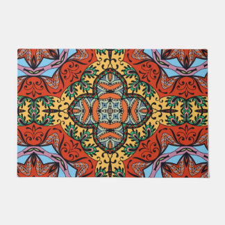 Paillasson Mexican folk ethnic colorful seamless