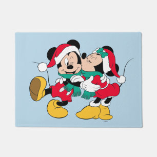 Paillasson Mickey & Minnie   Christmas Kisses