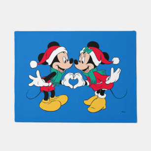 Paillasson Mickey & Minnie   Christmas Love