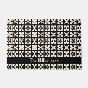 Paillasson Mid Century Moderne Atomique des années 1950 Rétro