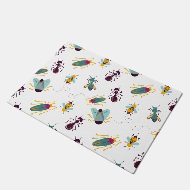 Paillasson mignon petit insecte panier (Incliné)