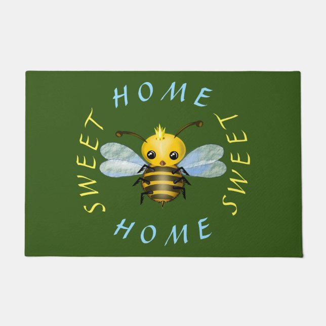 Paillasson Mignonette Queen Bee Doormat - Personnalisable (Devant)