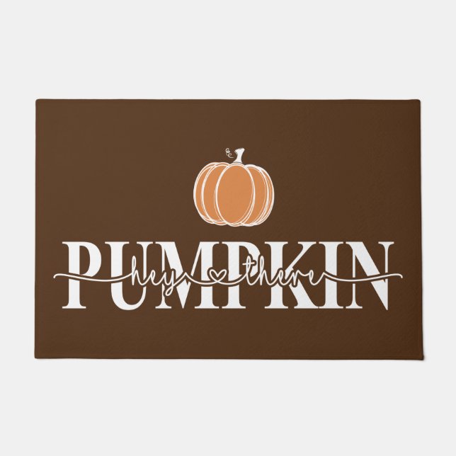 Paillasson Mignonne mât de porte d'automne (Devant)