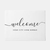 Modern Calligraphie Script Propriété Bienvenue