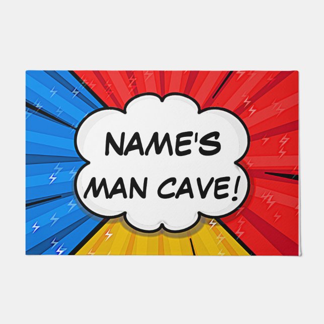 Paillasson Modifier tout le texte Ajouter le nom Man Cave Com (Devant)