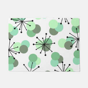 Paillasson Molécules de l'âge atomique Mint Green