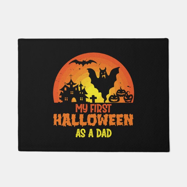 Paillasson Mon Premier Halloween Comme Papa Halloween (Devant)