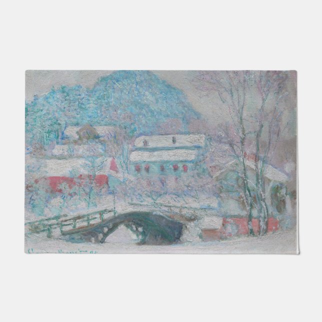 Paillasson Monet - Norvège, Village de Sandviken dans la neig (Devant)