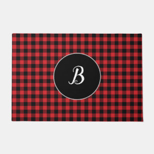 Paillasson Monogramme Buffalo Check Motif Automne