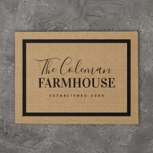 Paillasson Monogramme de la famille agricole moderne