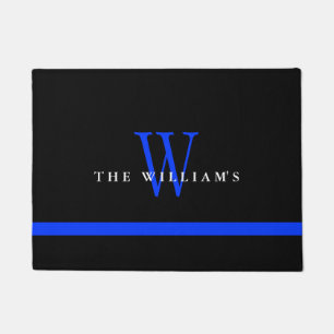 Paillasson Monogramme mince de coutume de Blue Line
