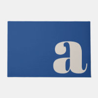 Monogramme moderne minimaliste Vibrant Bleu Entryi