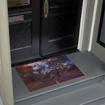 montage d'encre - voiture de sport au centre de la