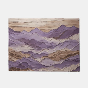 Paillasson Montagne Mystique pourpre et Brown