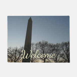 Paillasson Monument de Washington dans le paysage d'hiver II
