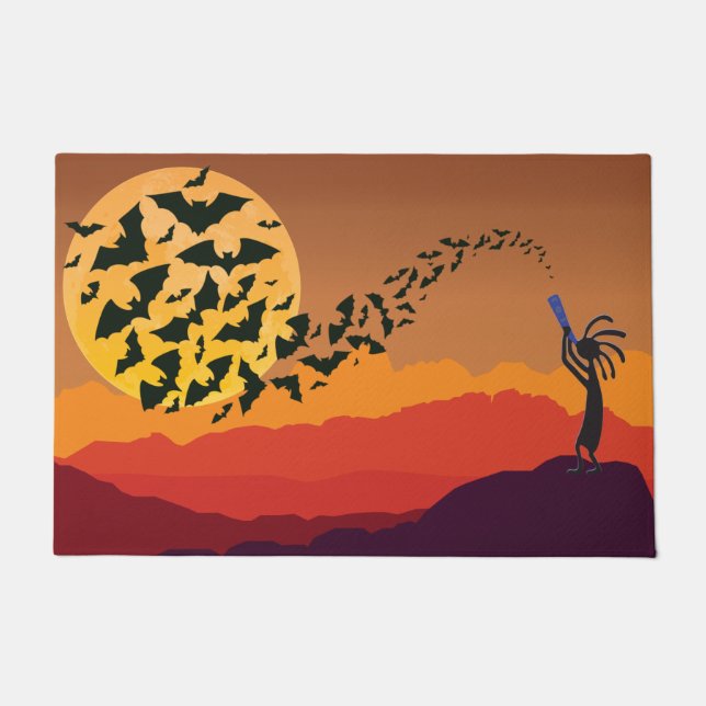 Paillasson Moon Kokopelli Halloween (Devant)