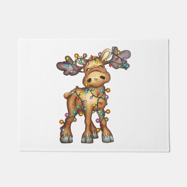 Paillasson Moose Christmas (Devant)