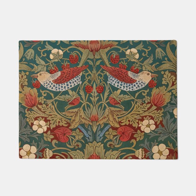 Paillasson Morris - Voleur de fraises #2 Motif floral (Devant)