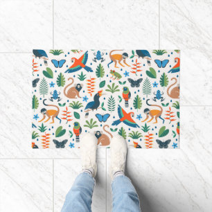 Paillasson Motif animal de la forêt tropicale