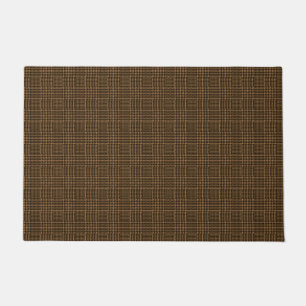 Paillasson Motif Brown de Houndstooth Coche de verre