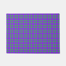Motif carreaux vert et violet