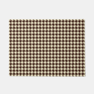 Paillasson Motif classique Brown ivoire Pepita Houndstooth