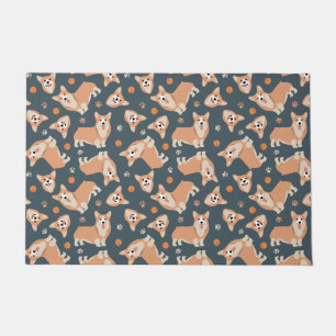 Paillasson Motif Cute Corgi