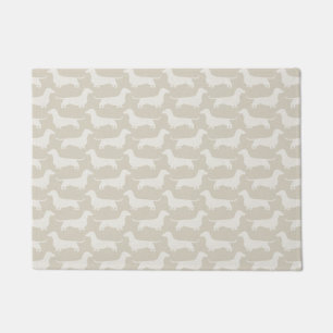 Paillasson Motif Dachshund Silhouettes Chiens Wiener
