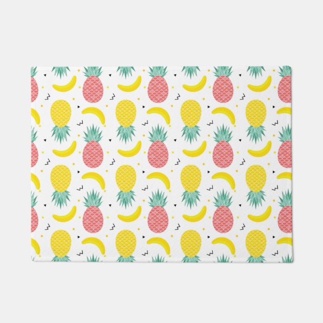 Paillasson Motif de fruits tropicaux colorés (Devant)