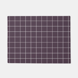 Paillasson Motif de grille arrière - plan de couleur violet f