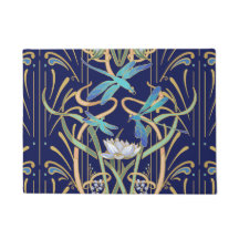 Motif de libellules Art nouveau