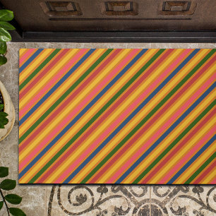 Paillasson Motif de ligne coloré