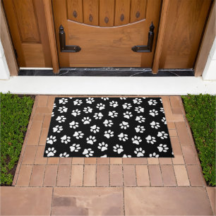 Paillasson Motif De Pattes, Pattes De Chien, Pattes Blanches