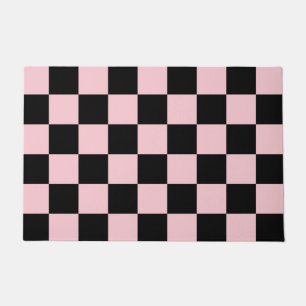 Paillasson Motif de tableau de bord noir rose