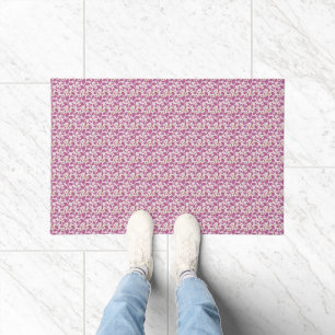 Paillasson Motif de vigne botanique rose, design floral de la