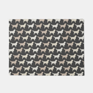 Paillasson Motif des silhouettes de Golden Retriever  Chiens 