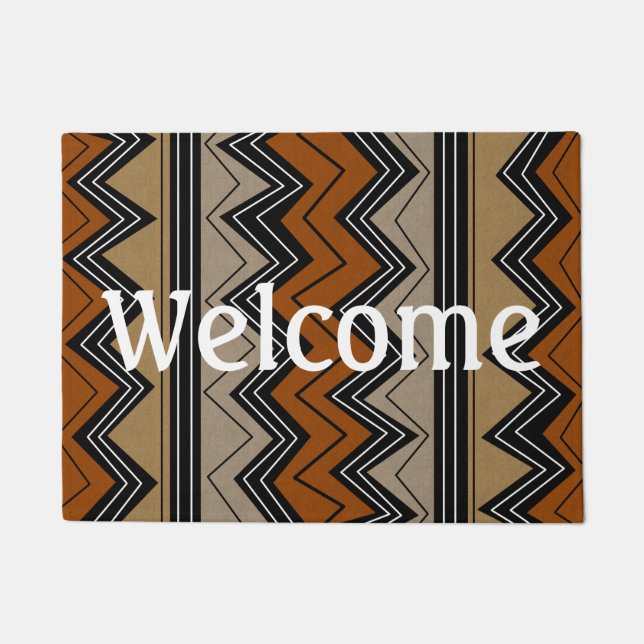Paillasson Motif des Zigzags africains (Devant)