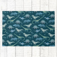 Motif Dinosaure vert foncé