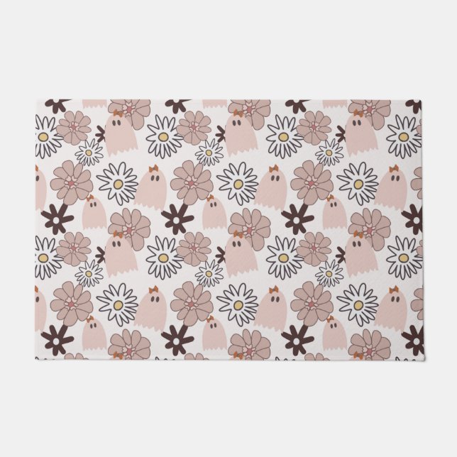 Paillasson Motif fantôme rose (Devant)