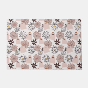 Paillasson Motif Fantôme rose d'Halloween