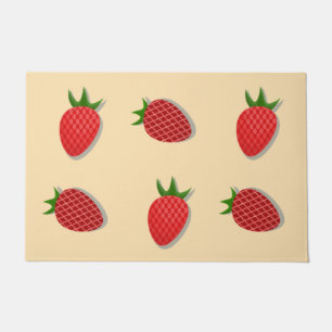 Paillasson Motif fraise pour fruit ambiance estivale bonne vi