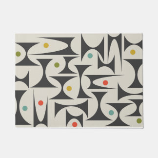 Paillasson Motif géométrique MCM Lampe de bain Mat