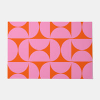 Motif Moderne Du Milieu Du Siècle Préppant Rose Et