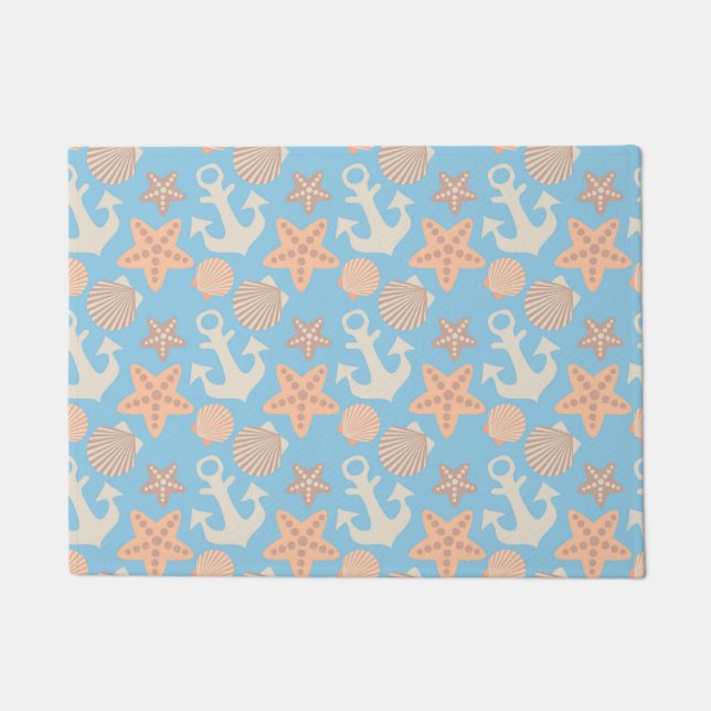 Paillasson Motif nautique Pastel (Devant)